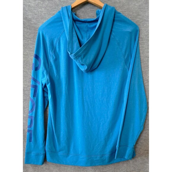 G/Fore Hoodie Mens Blue 1/4 Zip Casual Lightweight Stretch Golf Size XL - Picture 5 of 7